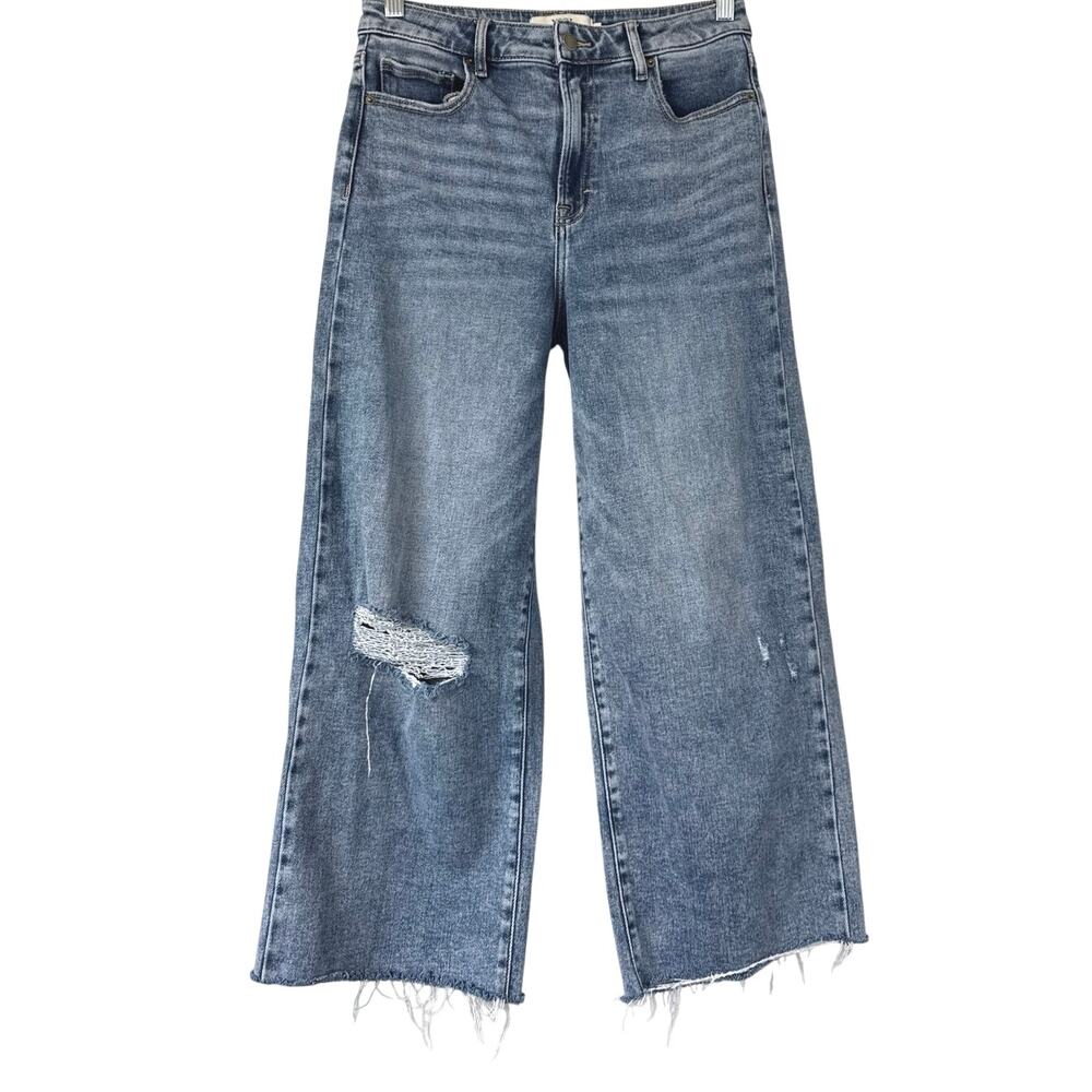 VICI Women’s Wide-Leg Cropped Jeans Raw Hem  Size 28